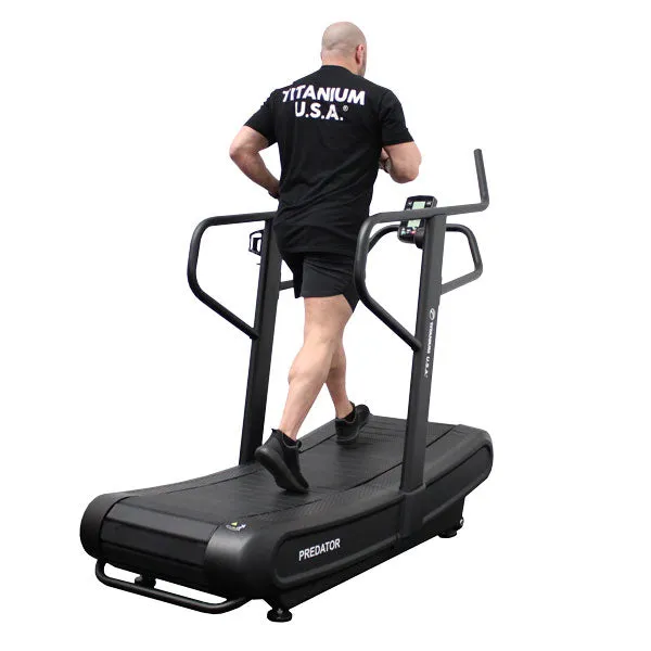 TITANIUM USA PREDATOR CURVE TREADMILL WITH ADJUSTABLE TENSION