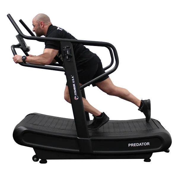 TITANIUM USA PREDATOR CURVE TREADMILL WITH ADJUSTABLE TENSION