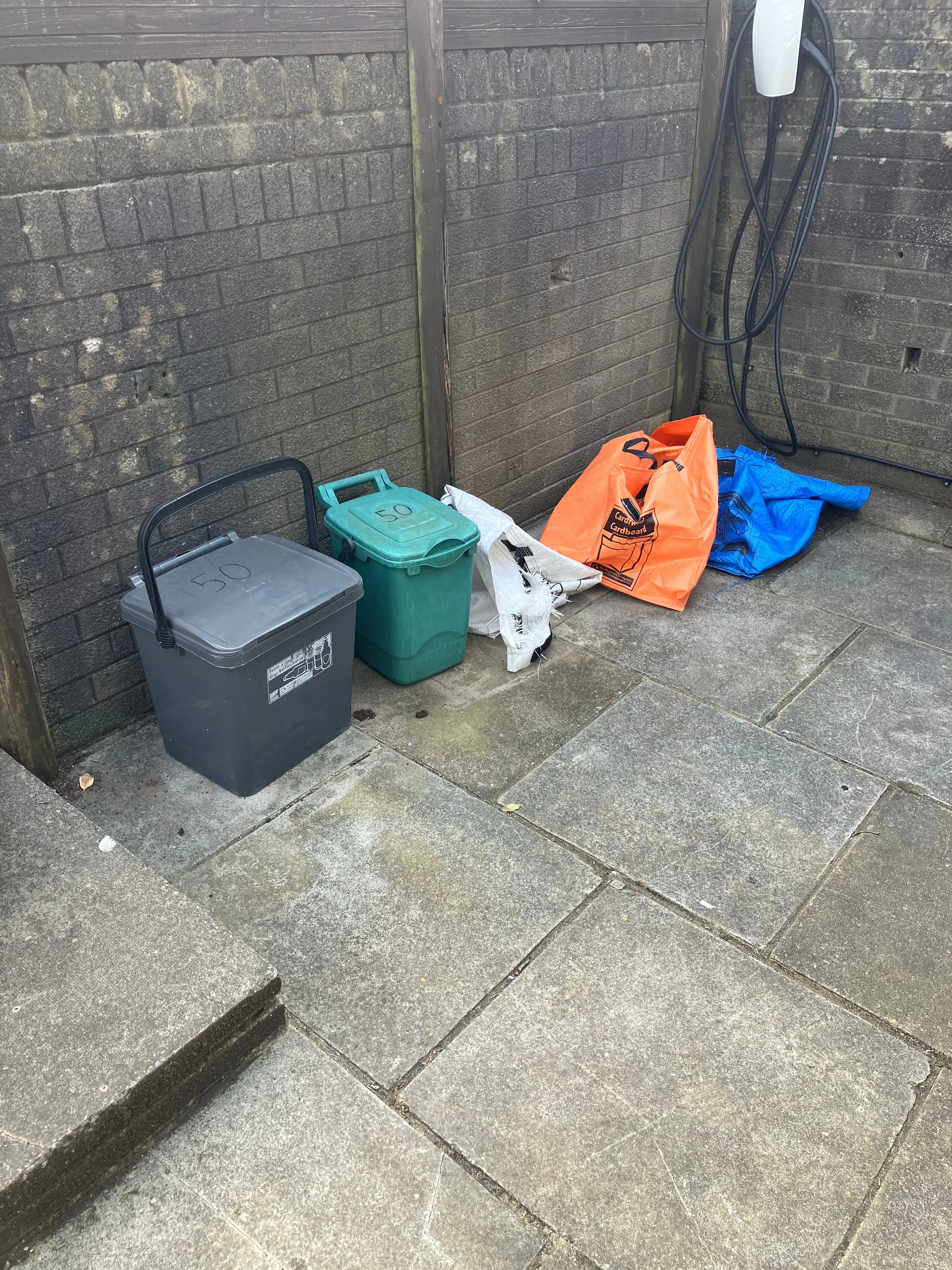 Two Recycling Storage Benches with EPDM rubber lids Cardiff