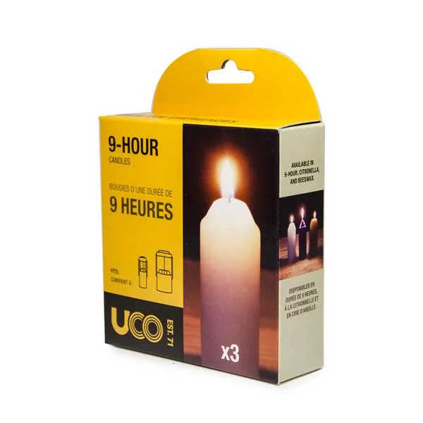 UCO 9 HOUR CANDLES 3CT