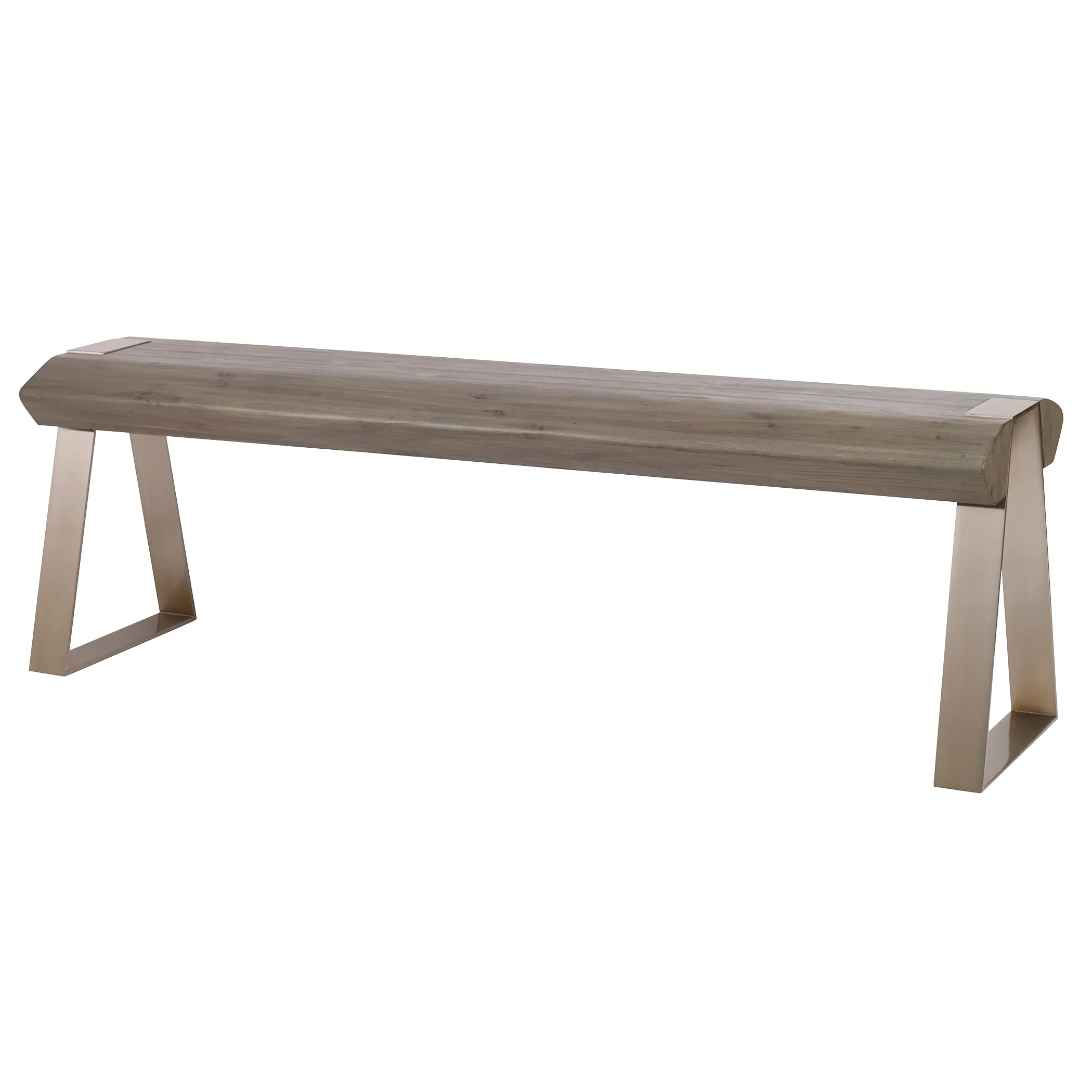 Uttermost Acai Light Gray Bench